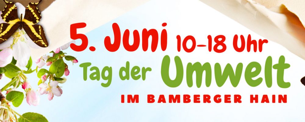 Buntes Programm zum „Tag der Umwelt“ am 5. Juni im Bamberger Hain