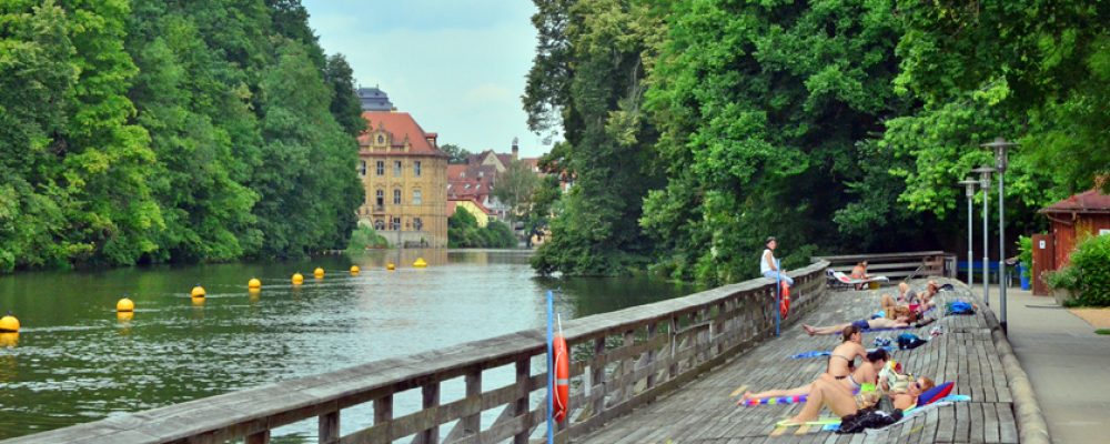 Stadt warnt vor Baden in Bamberger Regnitz