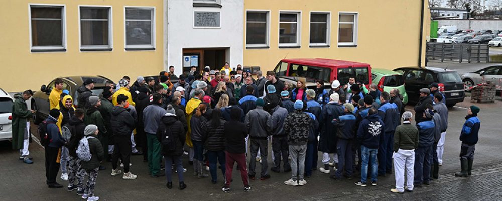 Schlachthof: Austausch mit der Belegschaft