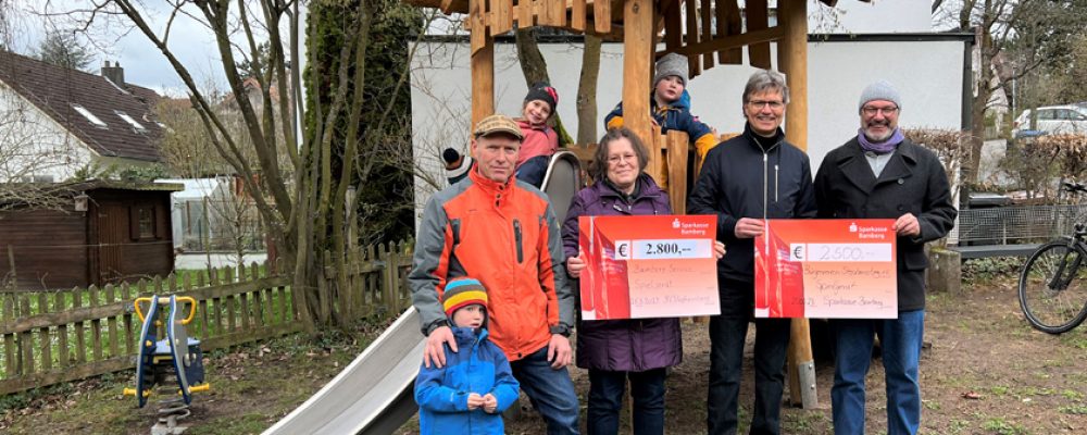 Bürgerverein und Sparkasse ermöglichen Spielplatz-Aufwertung