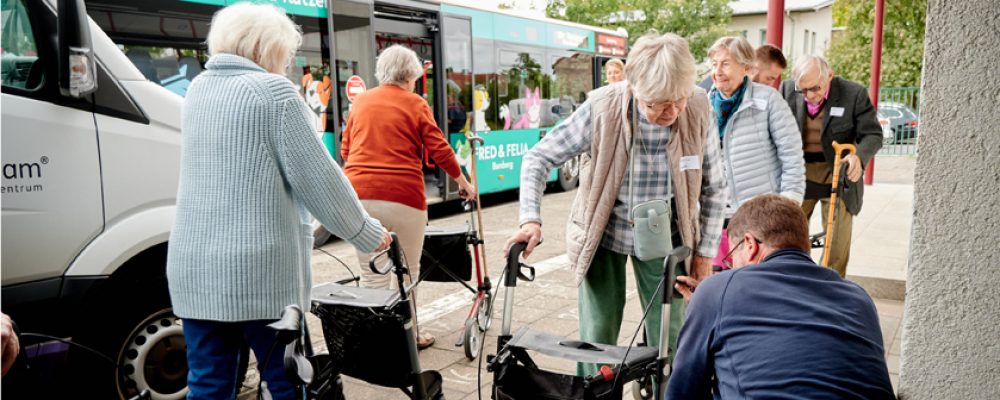 Sicher unterwegs mit dem Rollator