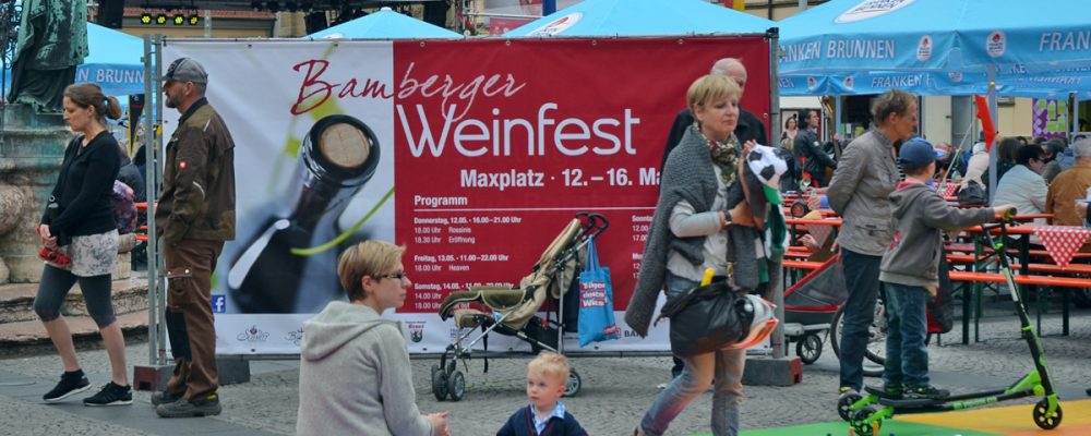 Edle Tropfen: Weinfest auf dem Bamberger Maxplatz